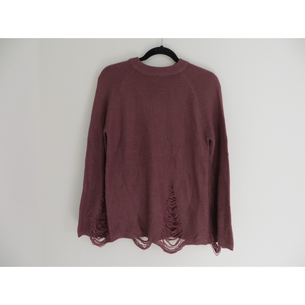 Say What Women's Mauve Pink Lightweight Sweater with Cutout Design Size M‎